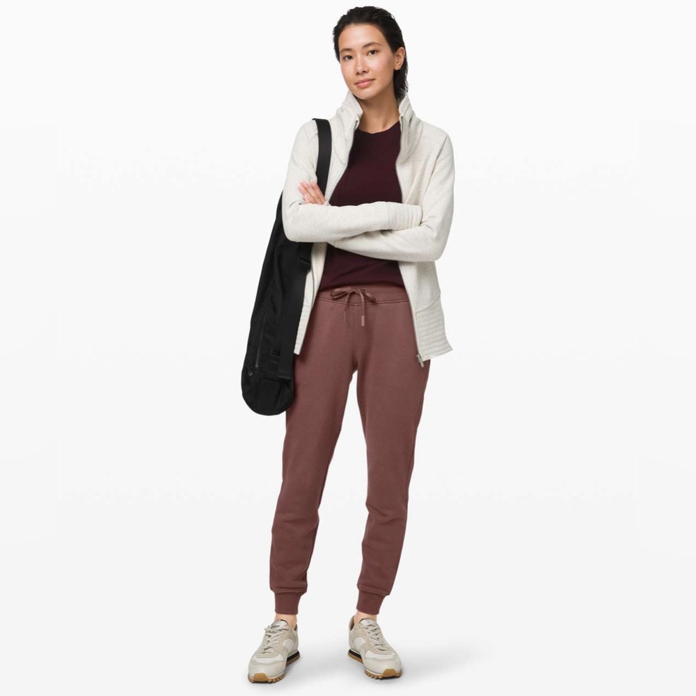 Lululemon Warm Down Jogger II in Antique Bark with 28 inch Inseam